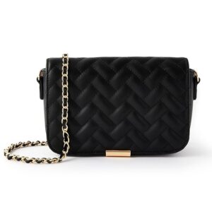Home Women's Quinn Quilted Flap Opening Chain Sling Crossbody Bag | Ladies Purse Handbag | sling bag for woman